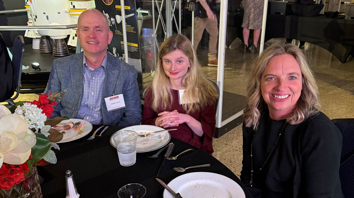 Jacksonville State University President, Don C. Killingsworth, Jr., Ed.D., and the Jax State Alumni Association hosted an evening of engaging conversation and university updates during the State of the University Presidential Address at the U.S. Space and Rocket Center in Huntsville.