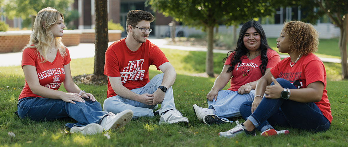 Two student workers at the Houston Cole Library