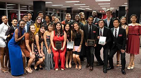 Students at annual International House banquet