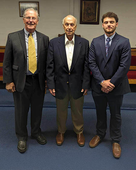 Former Kappa Sigma President, Jim Garmon with Bob and Thomas