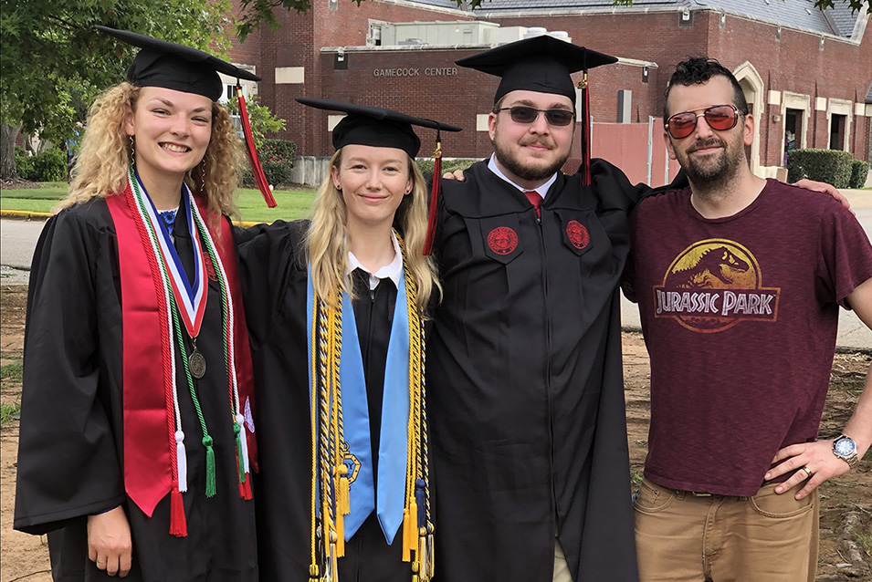 Madeline with her peers at Graduation